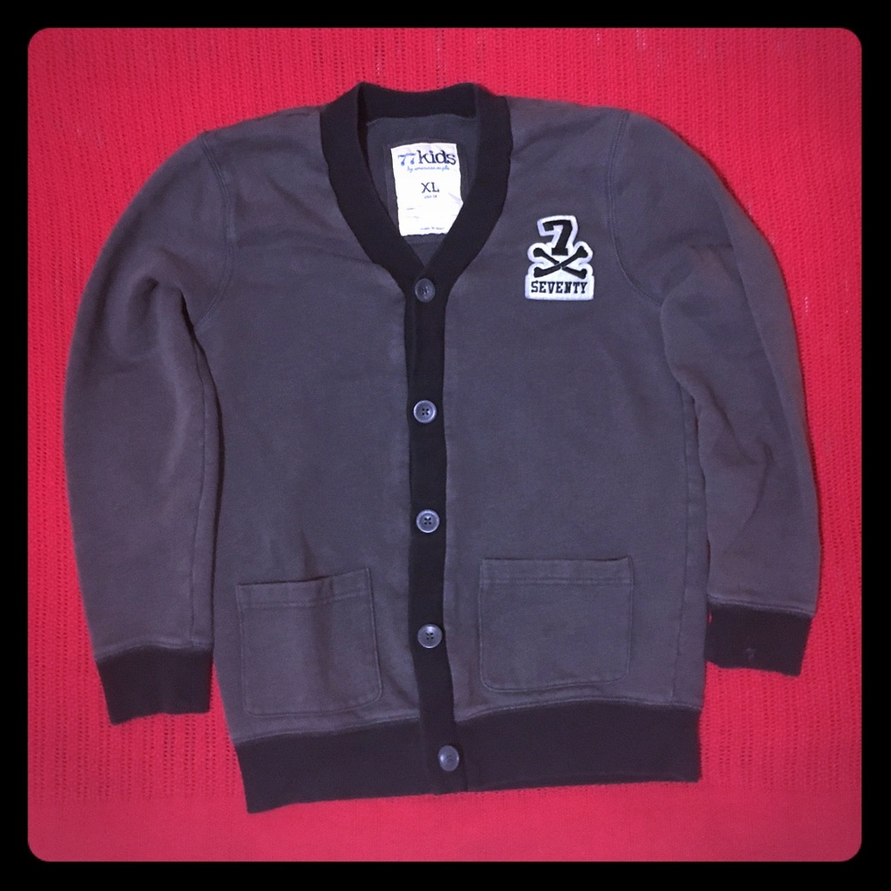 77kids varsity style cardigan